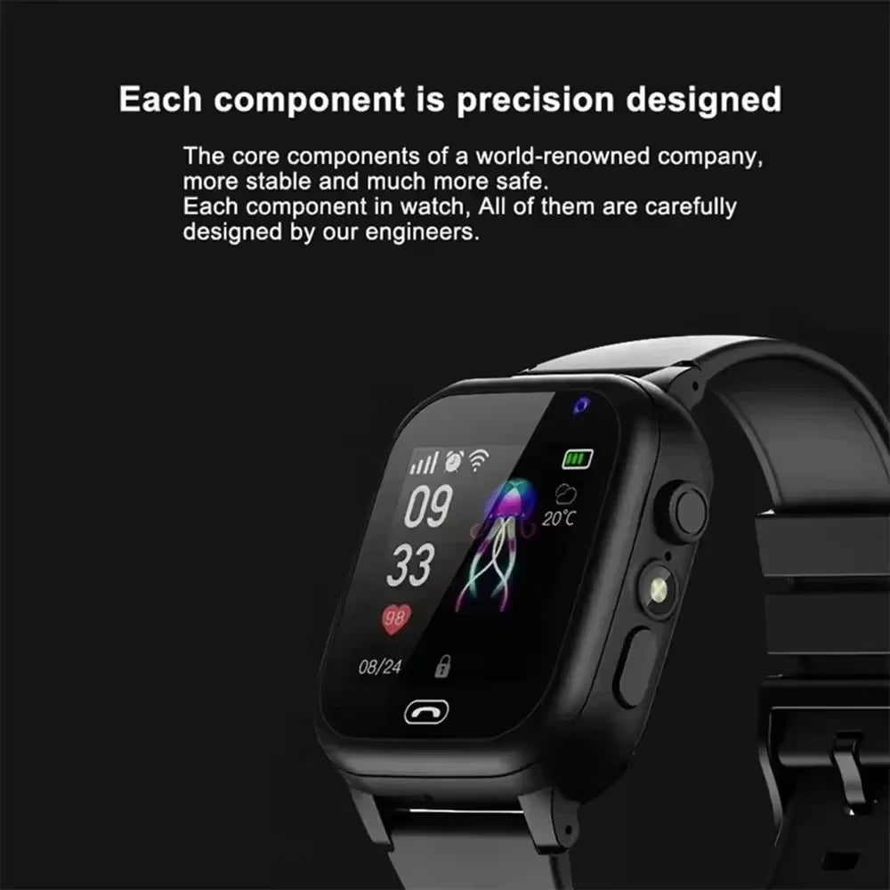 2026 Lenovo Kids Smart Watch SOS GPS Location Tracke Sim Card Call Child SmartWatch Camera Waterproof Watch Gift For Ios Android
