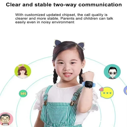 2026 Lenovo Kids Smart Watch SOS GPS Location Tracke Sim Card Call Child SmartWatch Camera Waterproof Watch Gift For Ios Android