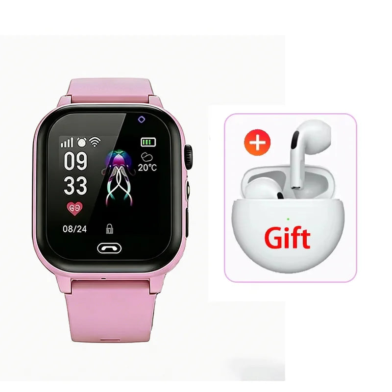 2026 Lenovo Kids Smart Watch SOS GPS Location Tracke Sim Card Call Child SmartWatch Camera Waterproof Watch Gift For Ios Android